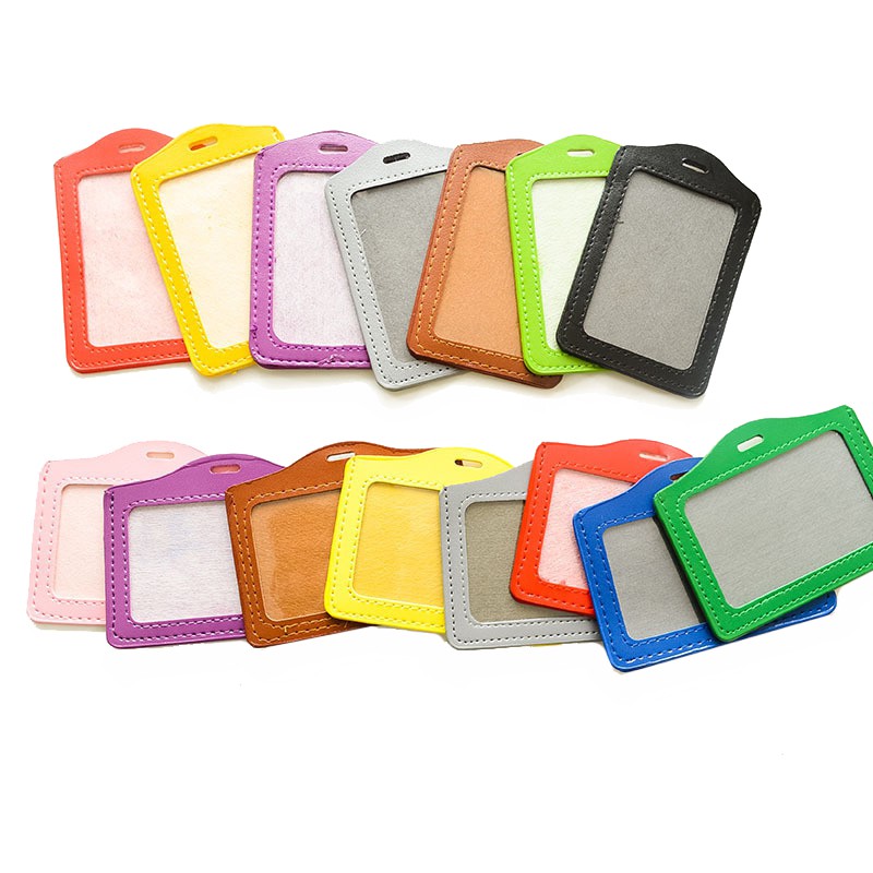 Combo 5 Bao da đựng thẻ ngang 5.4x8.5cm - thẻ đeo bằng da 1 mặt DA - NGANG