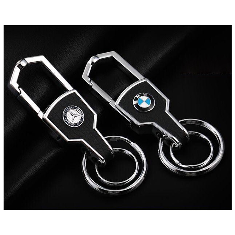 Móc treo chìa khóa có logo thương hiệu ôtô, xe hơi, xe máy cao cấp, không gỉ