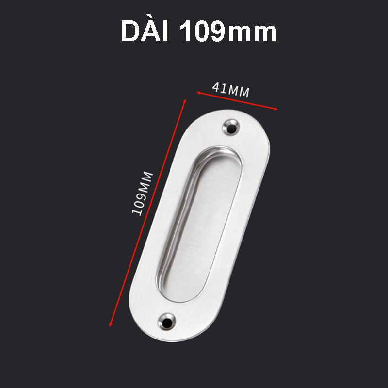 Tay nắm âm cửa tủ quần áo, cửa kéo tròn và dài bằng thép không gỉ