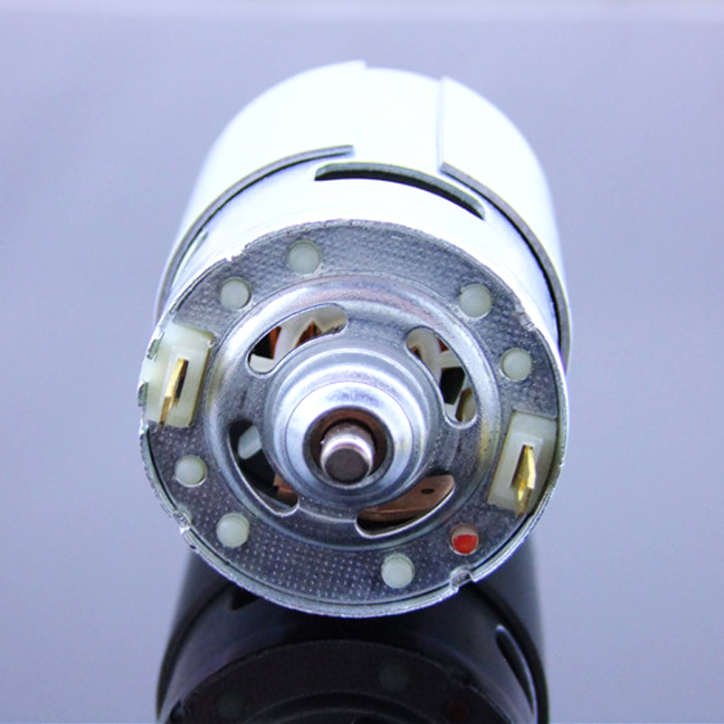 Động cơ 775 mạnh mẽ trục tròn có bạc đạn và quạt tản nhiệt - điện áp DC 12-30V