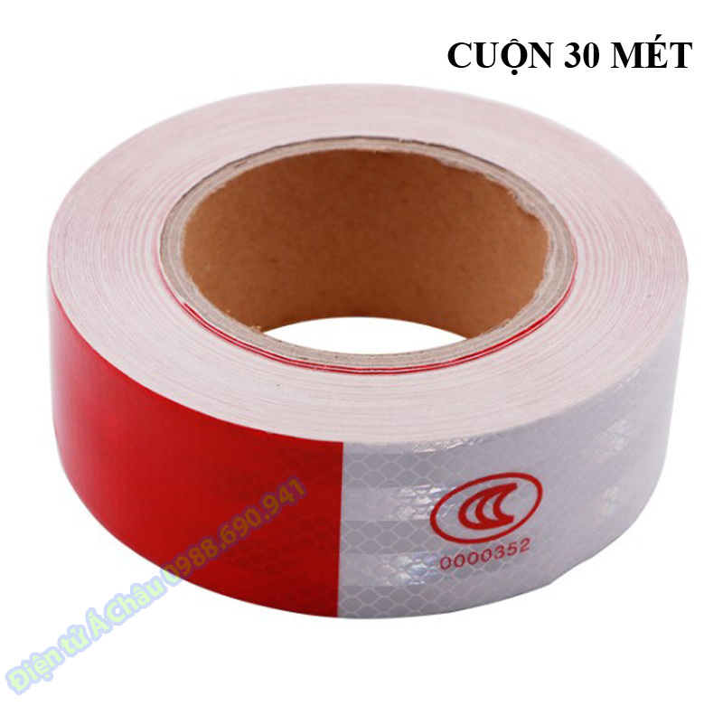 Decal phản quang dán xe đạp, xe máy, ô tô, xe tải - CUỘN 5CM DÀI 30 MÉT