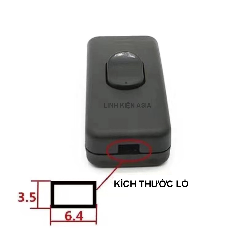 Công tắc đèn bàn 303D điện áp 110-220V nhỏ gọn dễ lắp đặt