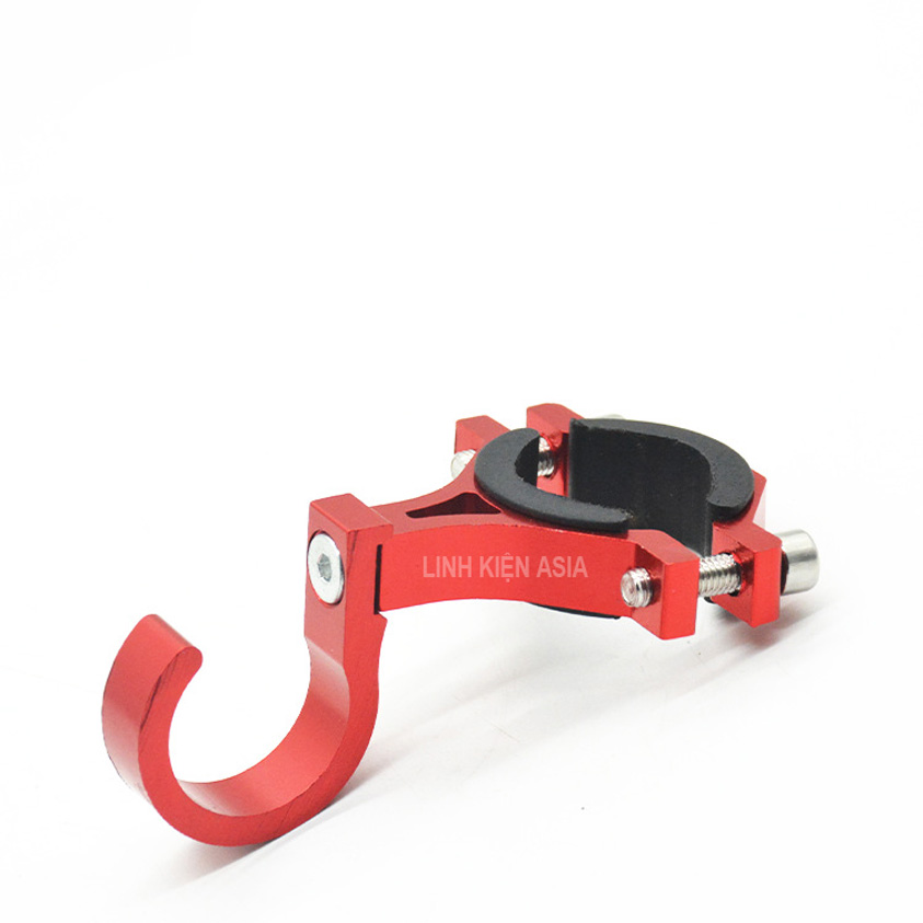 Móc nhôm CNC treo ghi đông xe đạp xe máy có đệm chắc chắn