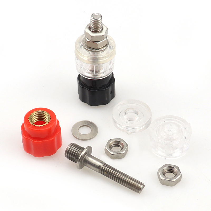 Cặp giắc đen + đỏ 910A kết nối tín hiệu âm thanh ra loa