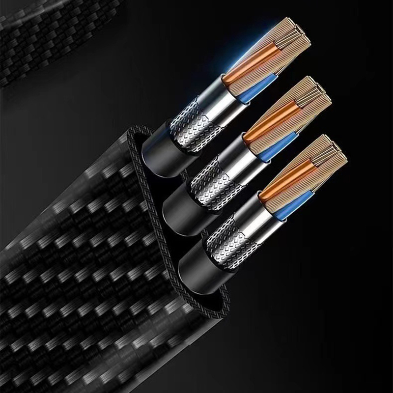 Cáp sạc nhanh 3 trong 1 kết nối được dữ liệu - dây sạc 100W