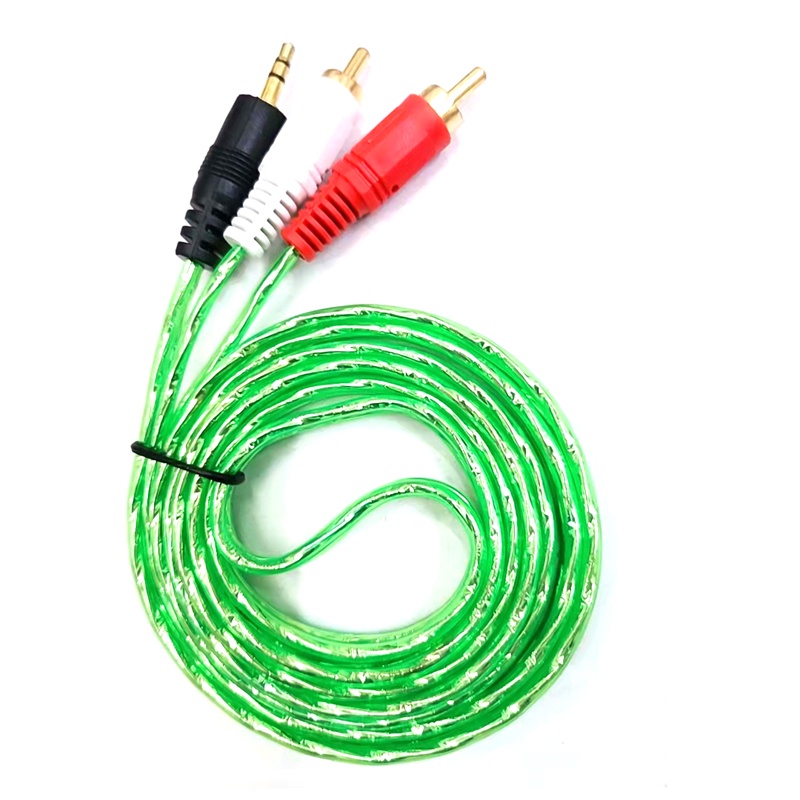 Cáp AV 1 ra 2, 1 ra 3, 3 ra 3 - Giắc audio video đầu 3.5 ly ra 2 đầu 3 đầu hoa sen 1.5m 10m (TVbox)