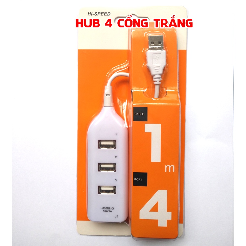 Bộ Chia USB 4 Cổng - hub USB2.0 tốc độ cao dễ dàng sử dụng
