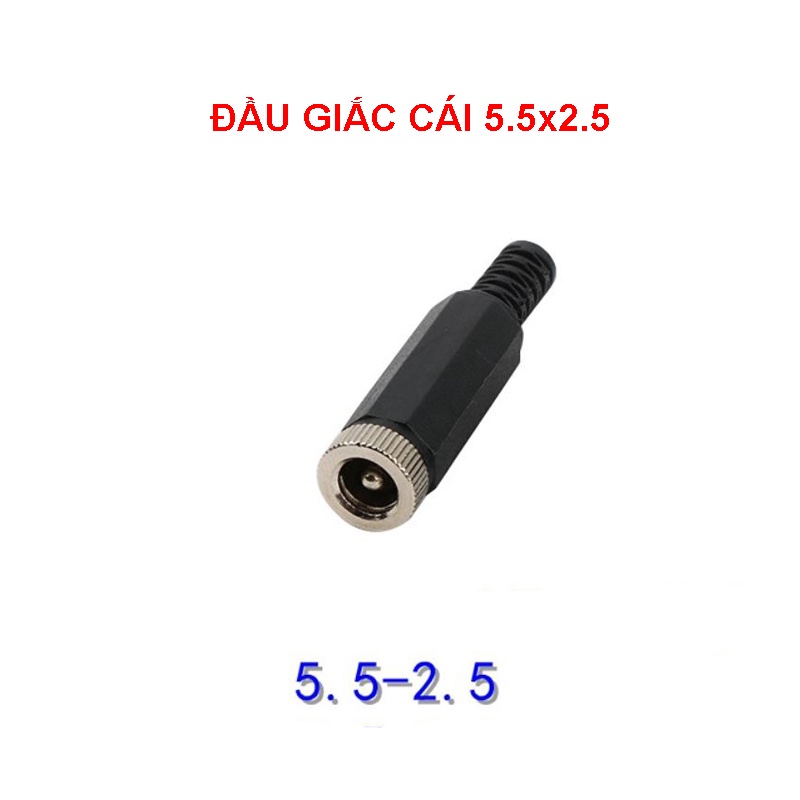 Đầu giắc DC 5.5x2.1mm 5.5x2.5mm 3.5x1.3mm - chân nối DC
