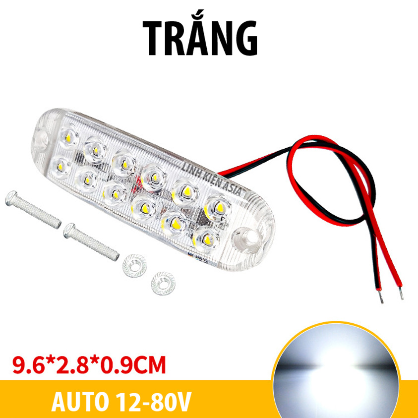 Đèn led cảnh báo nhiều màu sắc auto 12-80V đèn chớp flash độ sáng cao