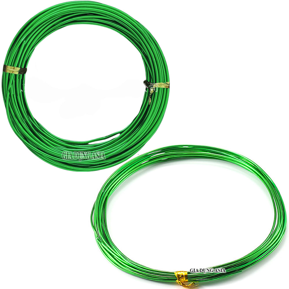 Cuộn 5 mét dây nhôm uốn làm mỹ thuật handmade màu sắc đa dạng