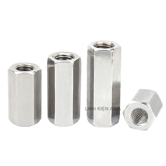 Khớp NỐI LỤC GIÁC nối ren trong inox 304 gia công chính xác