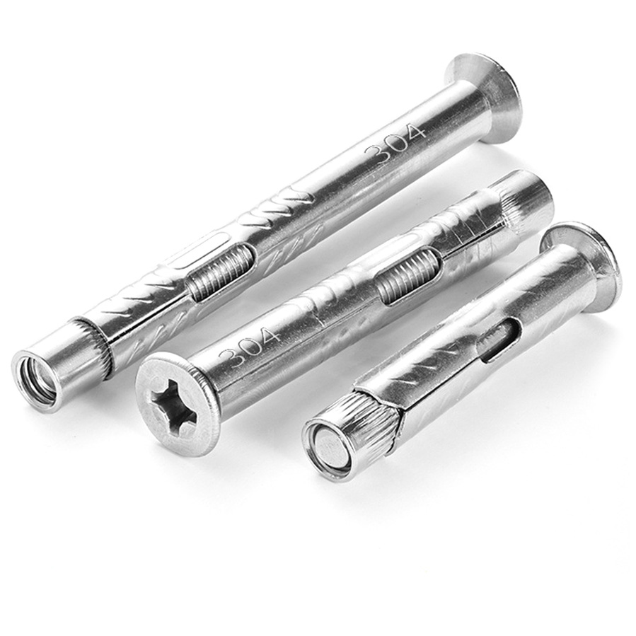 VÍT NỞ đầu phẳng chữ thập, tắc kê thép không gỉ 304