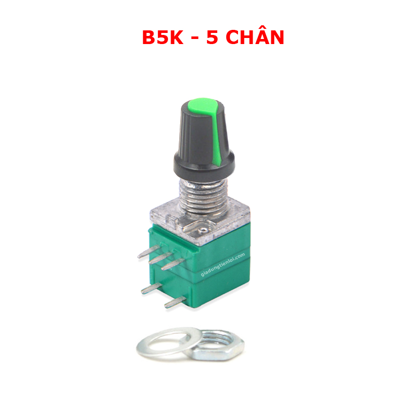 Chiết áp điều khiển volume / Biến trở có công tắc RV097NS đơn 5 chân