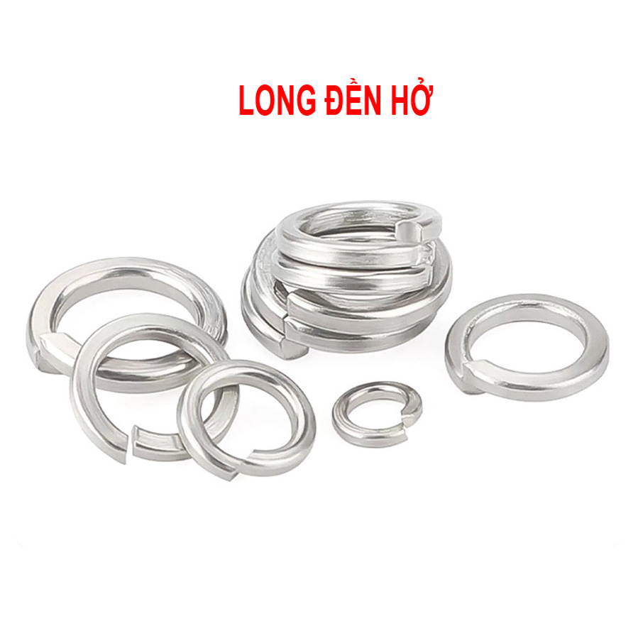LONG ĐỀN HỞ GB93 gioăng M3M4M5M6M8M10M12 vòng đệm inox hở
