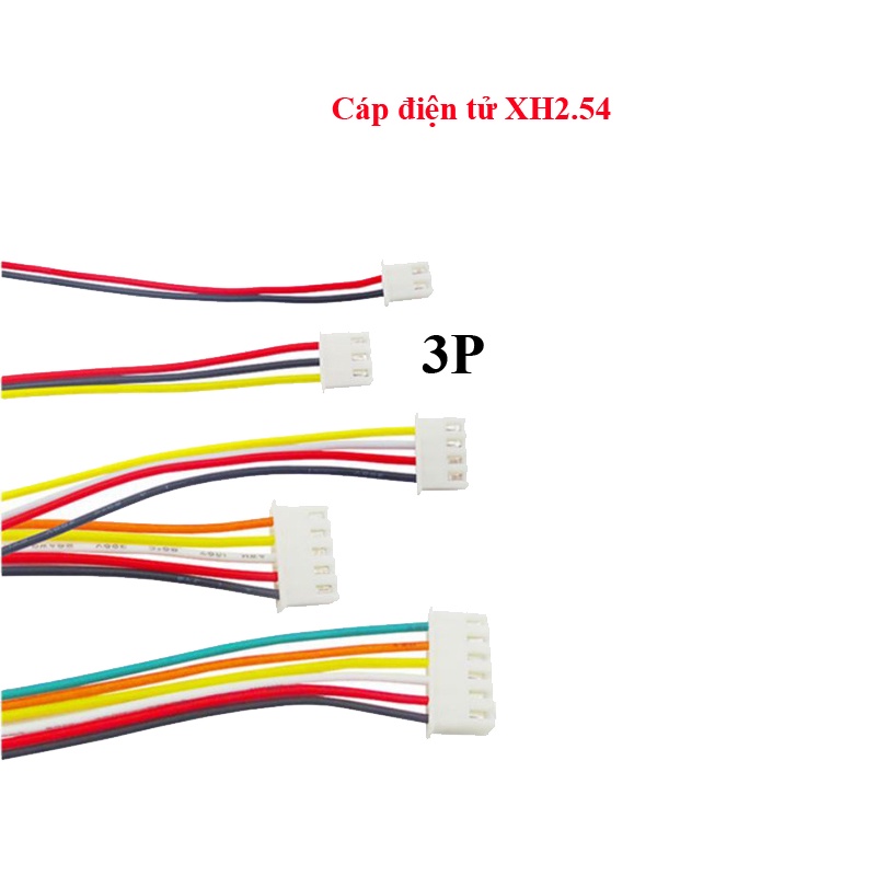 Cáp điện tử XH2.54 2P/3P/4P/6P/8P/10P/12P dài 20CM