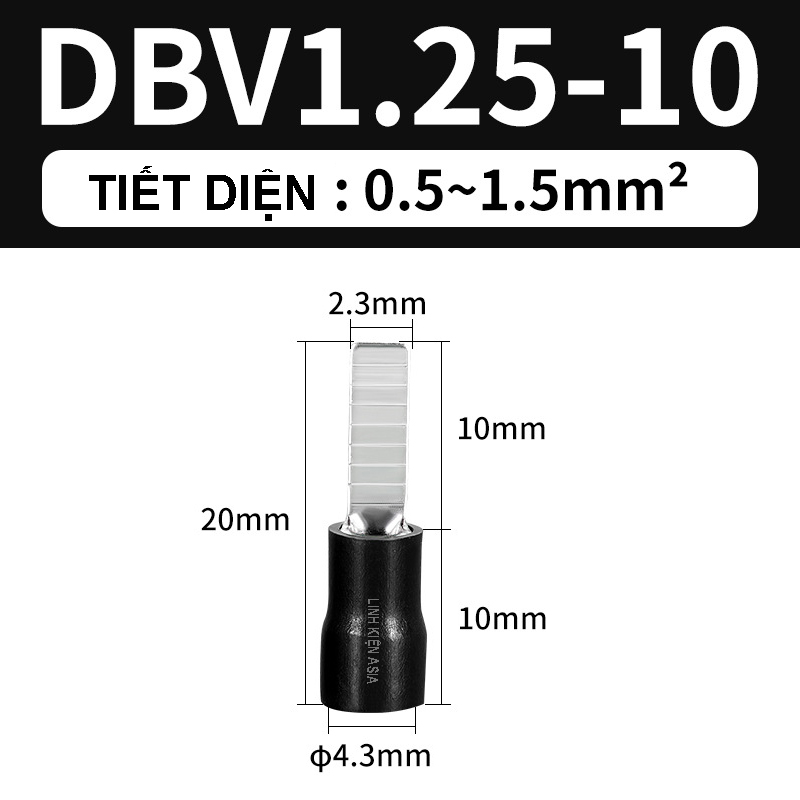COMBO 10 Cos dẹp DBV gắn Aptomat (CB), cầu dao, đầu nối cách điện