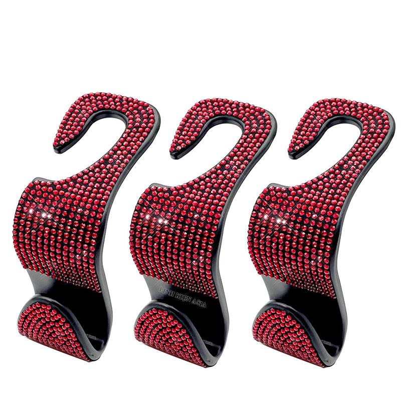 Móc treo đồ lưng ghế ô tô đa năng trang trí họa tiết kim cương