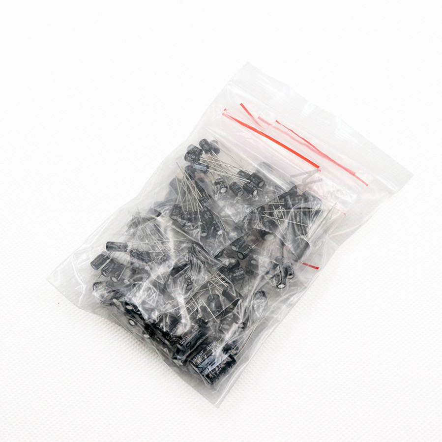 Gói 120 cái TỤ ĐIỆN tròn 0,22UF-470UF 12 loại tụ điện điện phân thông dụng