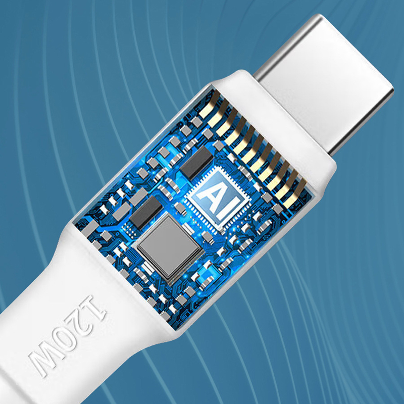 Dây cáp sạc nhanh 120W, cáp dữ liệu dây to tương thích với nhiều thiết bị và điện thoại