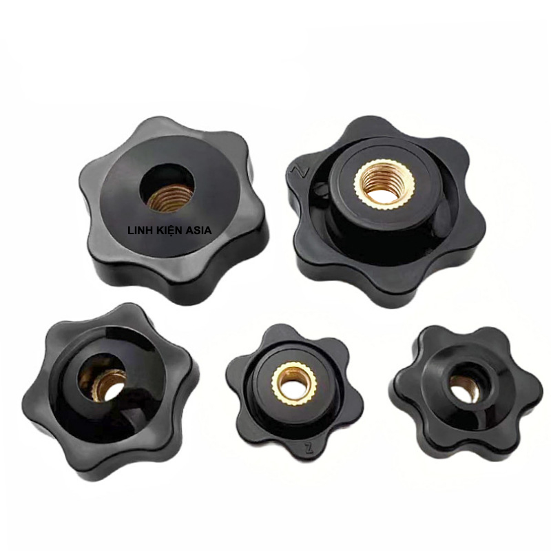 Núm siết ốc hình cánh hoa ren M4M5M6M8M10 lõi đồng