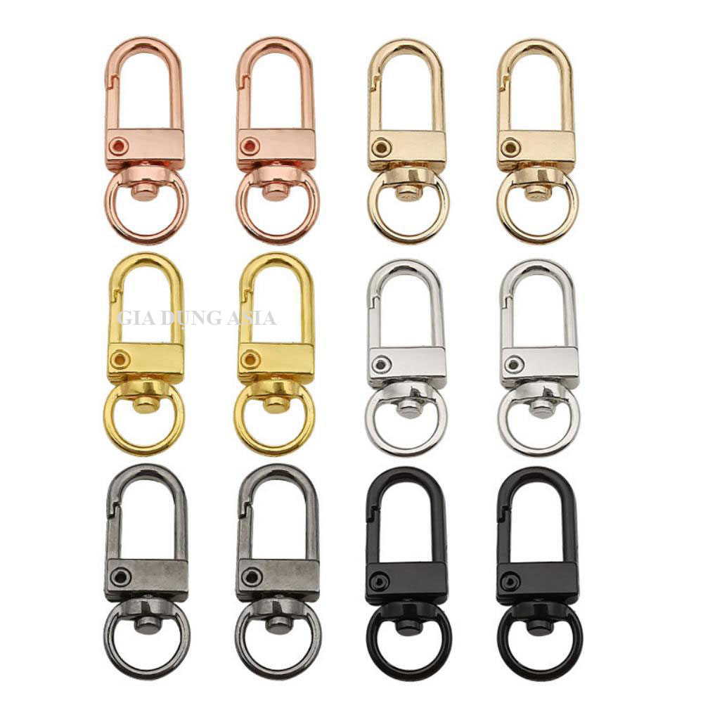 10 Móc khóa CÀNG TÔM hợp kim sơn màu xinh xắn, tự làm phụ kiện handmade