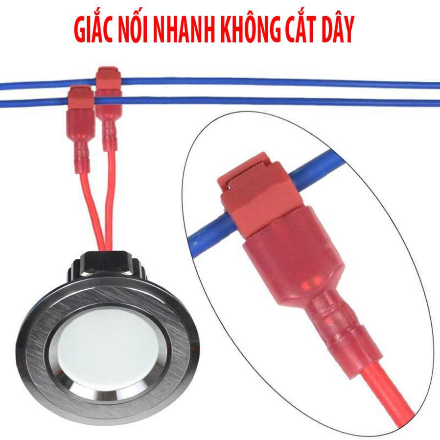 Đầu nối nhanh dây điện (tùy chọn dây 1 lõi hoặc nhiều lõi) không cần cắt dây 0.5-4.0mm vuông