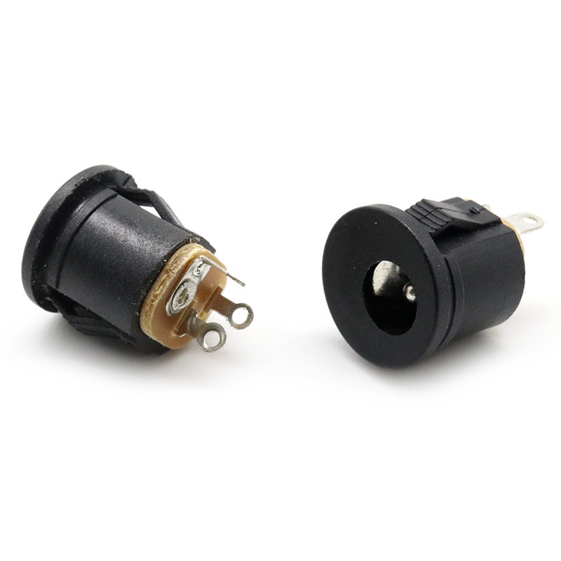 Combo 5 Giắc cái DC-022K DC-022V chân gài và vặn ốc 5.5x2.1mm có cao su chống nước