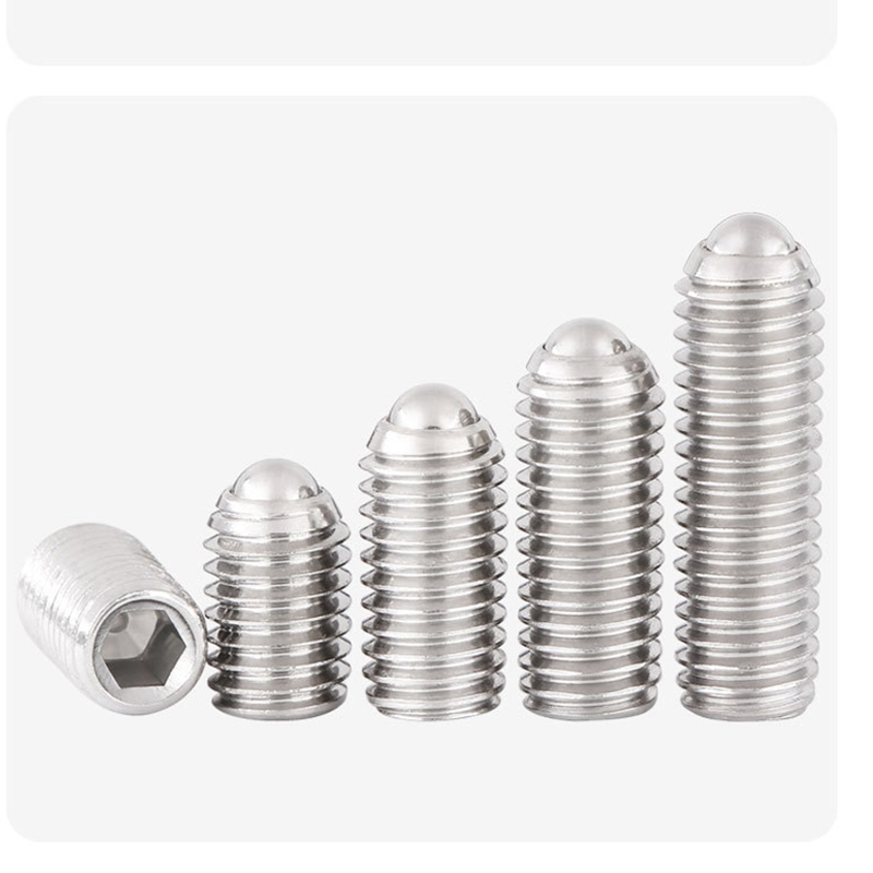 Vít tròn ĐẦU BI inox 304 đuôi lục giác trong ren ngoài bằng thép không ...