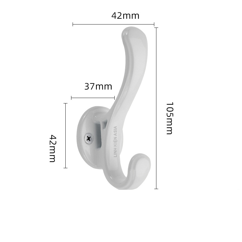 Móc CỔ ĐIỂN thiết kế sang trọng dùng treo quần áo, nón khăn sơn mạ điện bền bỉ