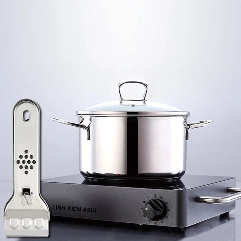Xẻng cạo vệ sinh bếp, nền nhà, khử băng tủ lạnh bằng thép đa năng