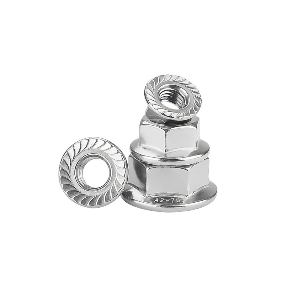 Đai ốc MẶT BÍCH bằng thép không gỉ 304 đai ốc có răng chống trượt