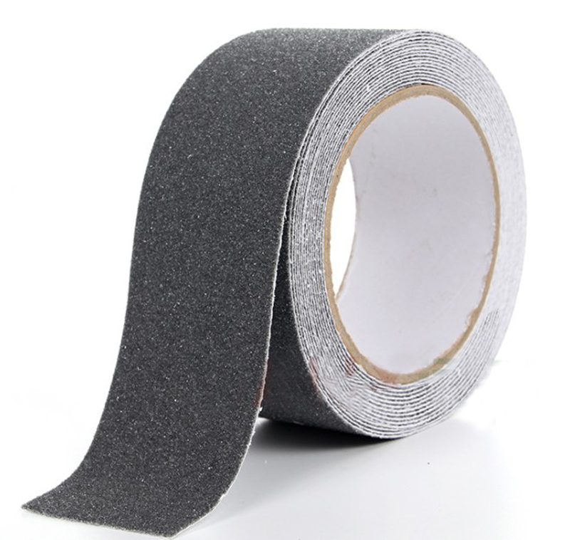 Cuộn băng keo chống trượt ĐEN, VÀNG SỌC ĐEN 5Mx5CM cho cầu thang - dán nền chống trơn trượt 5 mét