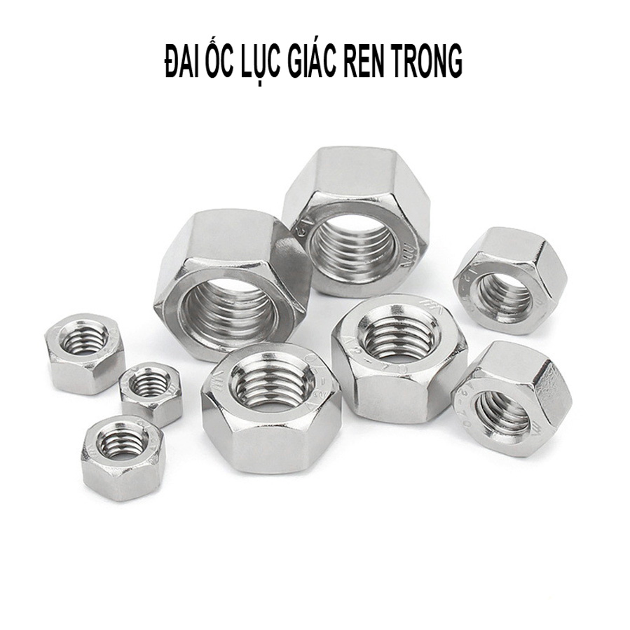 Đai ốc lục giác bằng thép không gỉ 304 DIN934