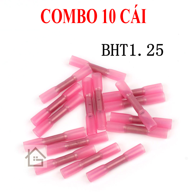 Combo 10 đầu cos BHT ép lạnh nối dây điện nhanh - co nhiệt chống thấm nước