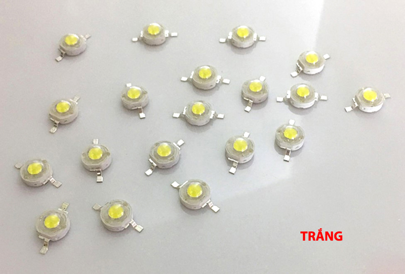 Bộ 5 bóng chip Led 3W nhiều màu sắc