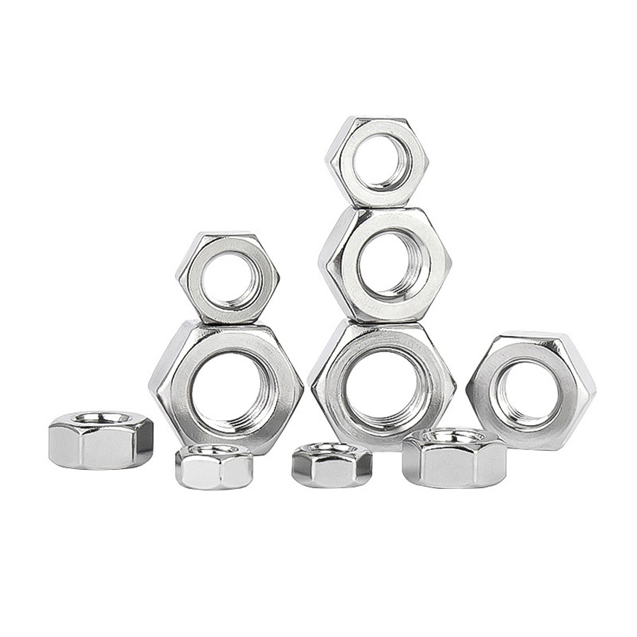 Đai ốc lục giác bằng thép không gỉ 304 DIN934