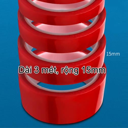 Băng keo 2 mặt Acrylic trong suốt siêu dính không thấm nước