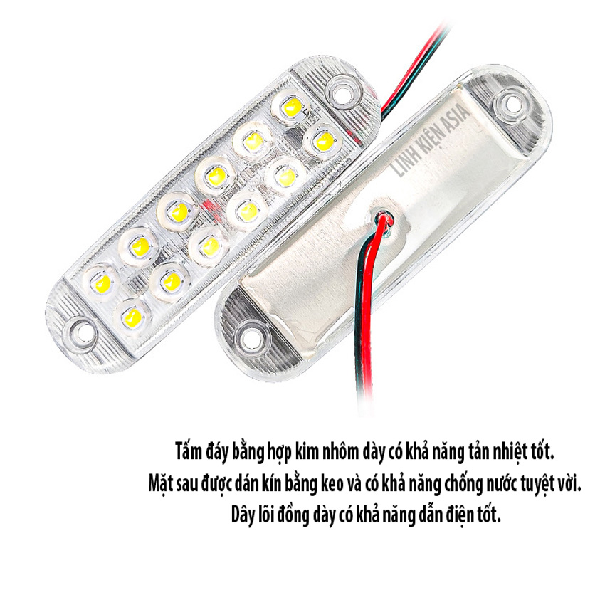 Đèn led cảnh báo nhiều màu sắc auto 12-80V đèn chớp flash độ sáng cao