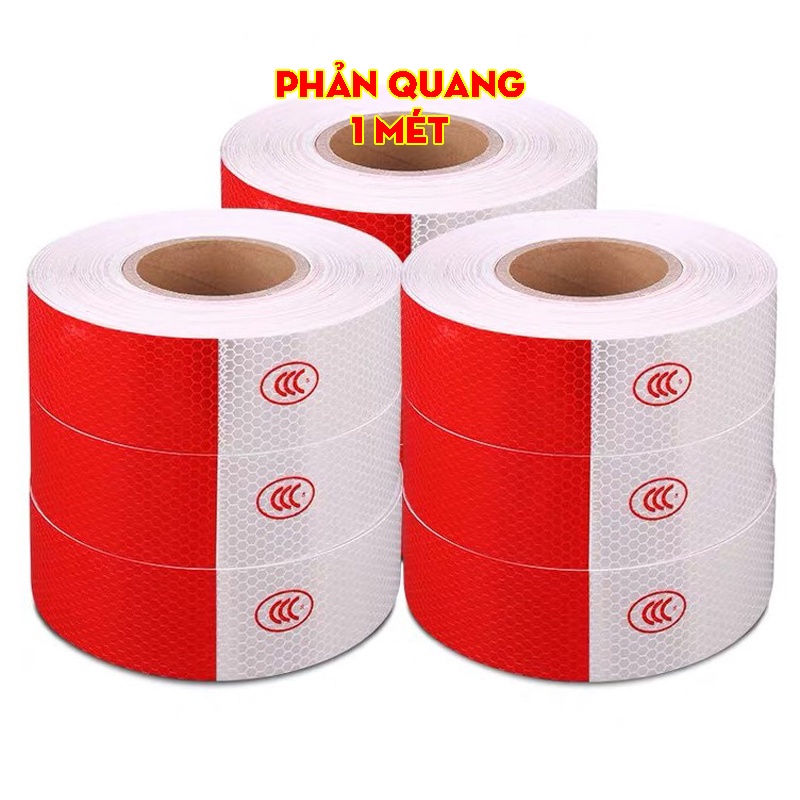 Decal PHẢN QUANG cảnh báo dán xe đạp, xe máy, ô tô, xe tải 1 mét PHẢN QUANG