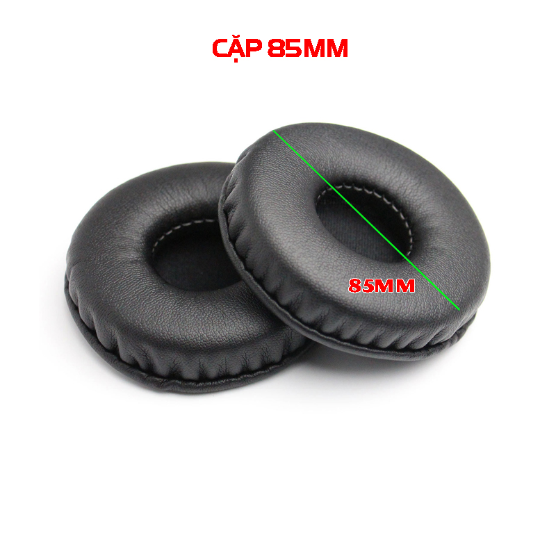 Cặp đệm lót tai nghe kích thước 55mm 85mm Audio-Technica ATH-SJ5 SJ55 bọc da cao cấp - mút tai nghe bọc da ES7