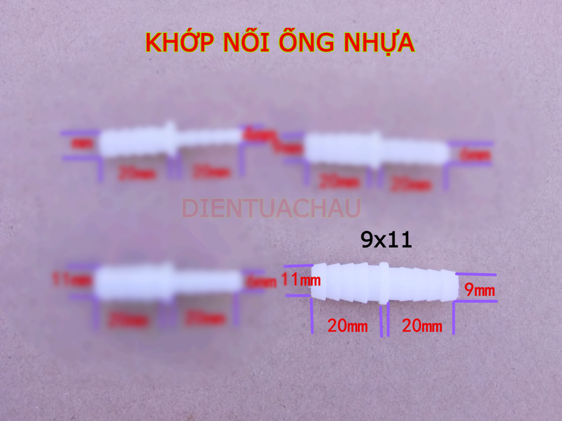 Khớp nối ống nhựa hình tháp chia ống nước máy bơm mini, máy bơm oxy ( GIÁ CHO 1 KHỚP)