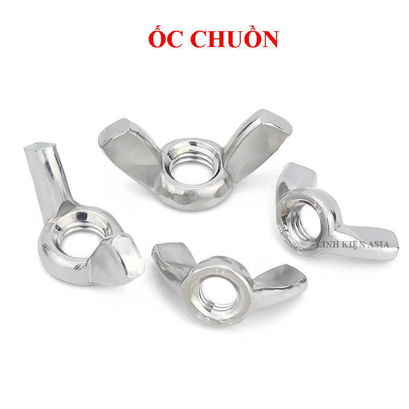 Đai ốc cánh chuồn vặn vít bằng tay inox không gỉ inox 304