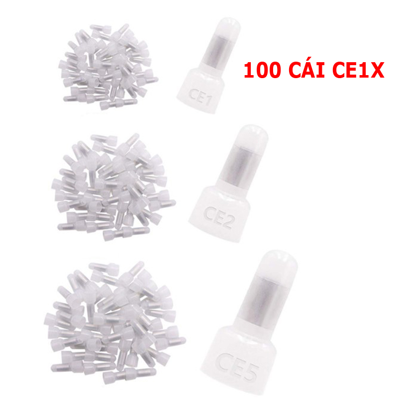 Combo 100 đầu cos CE lõi nhôm nối dây điện siêu nhanh