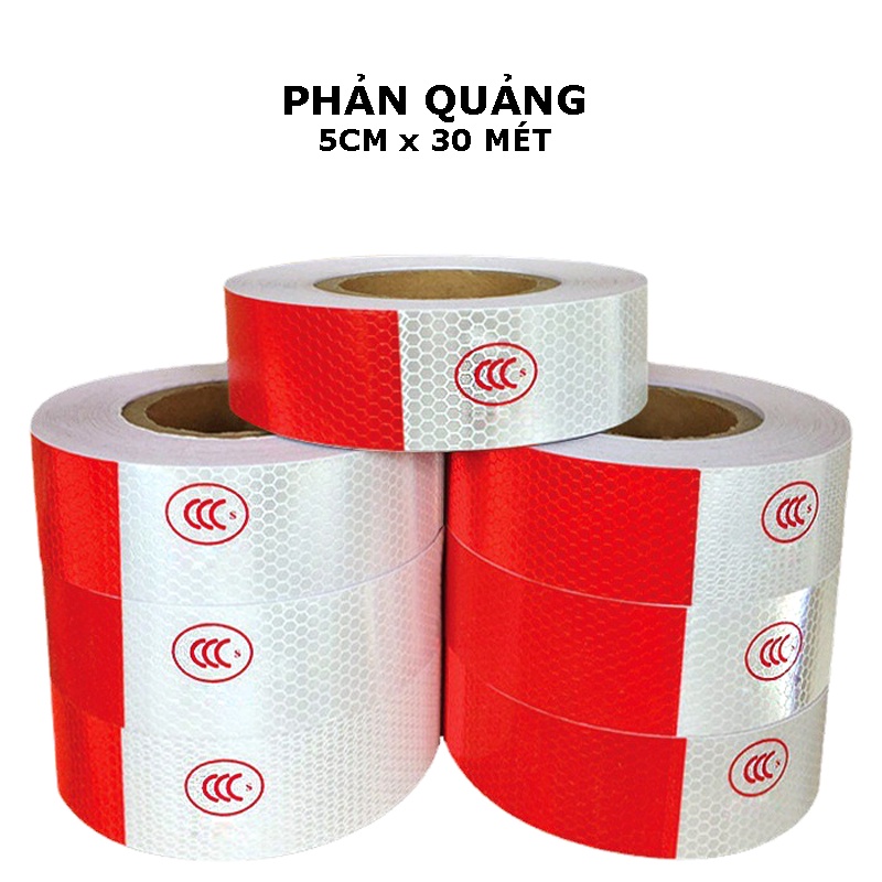 Decal PHẢN QUANG cảnh báo dán xe đạp, xe máy, ô tô, xe tải 5 mét PHẢN QUANG