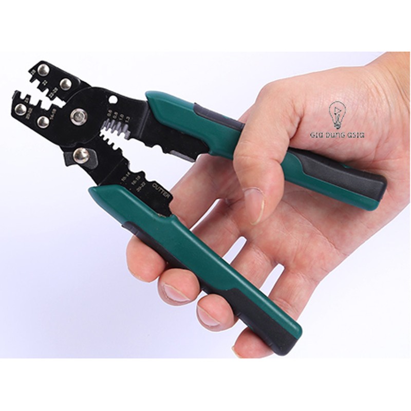 Kìm bấm cos và tuốt dây điện đa năng 22-28