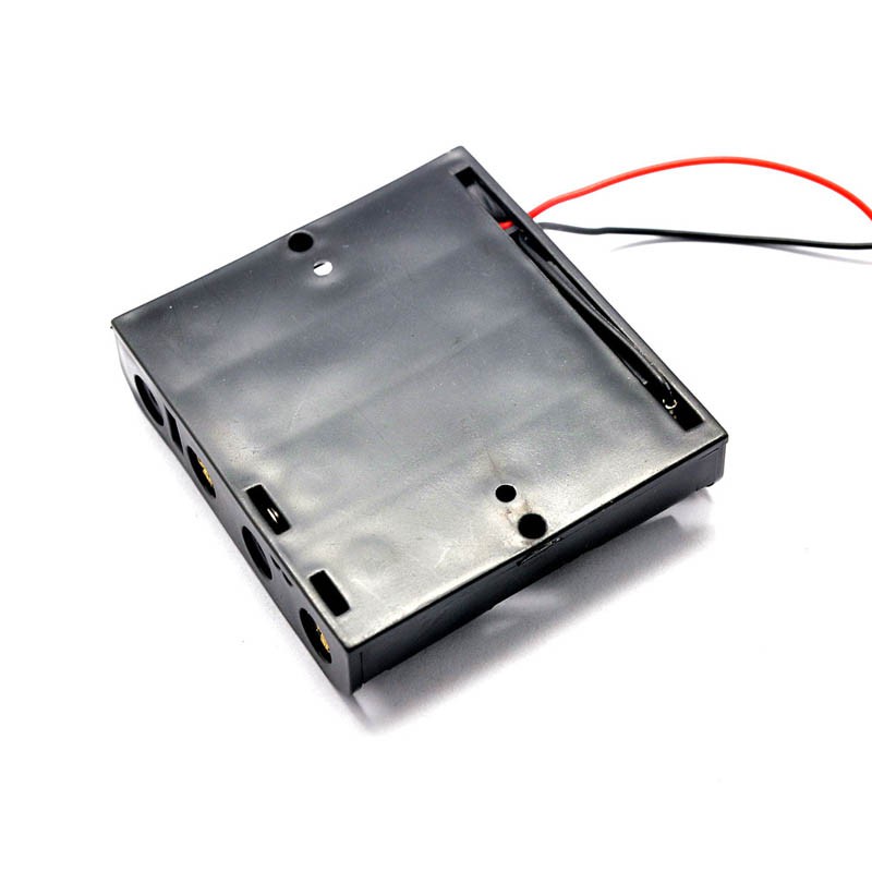 Đế gắn pin AA - khay đựng pin nối tiếp có dây đế lò xo gắn pin AA