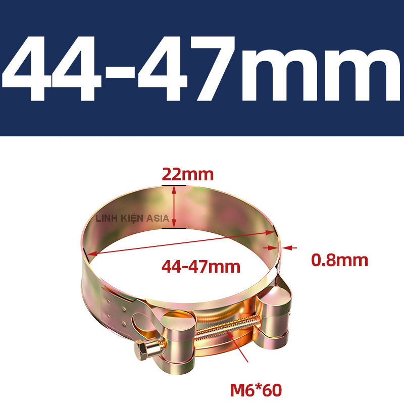 Vòng siết ống mạ kẽm chắc chắn, kẹp ống chịu lực sắt dày