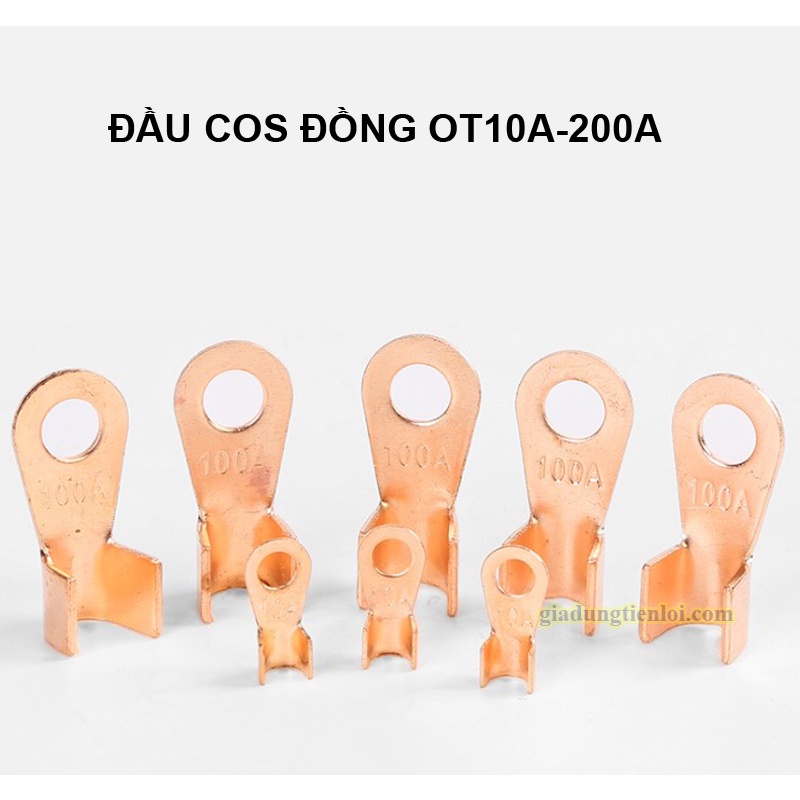 Đầu COS Đồng OT nối dây cỡ nhỏ cỡ lớn đủ Ampe