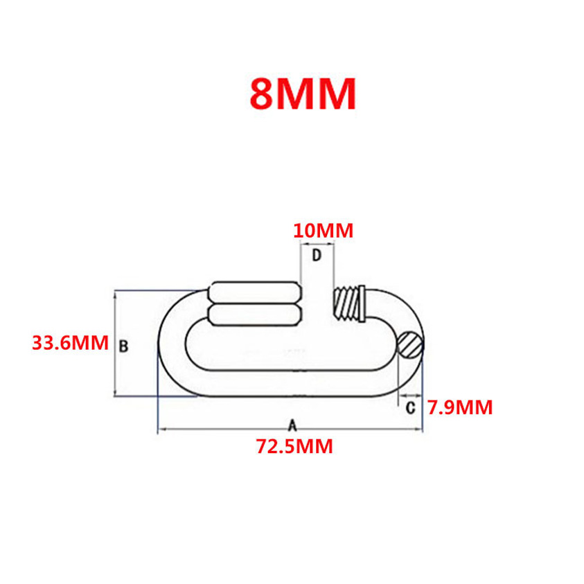 Móc khóa 508 vặn ốc an toàn mạnh mẽ kết nối nhanh