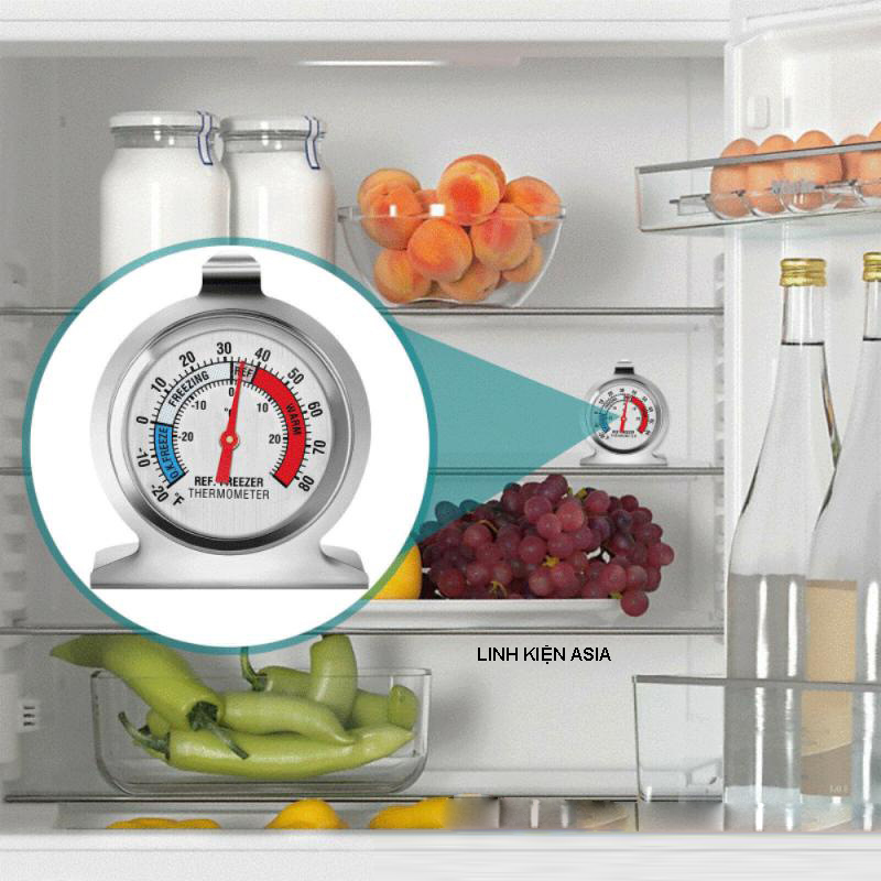 Nhiệt kế TỦ LẠNH đo nhiệt độ -30 độ C đến 30 độ C (-20 độ F đến 80 độ F)